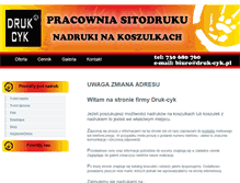 Tablet Screenshot of druk-cyk.pl